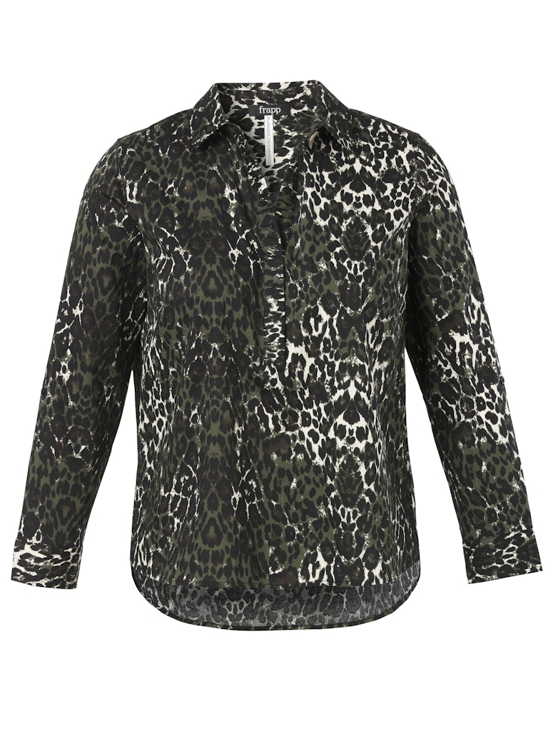 Bluse Kragen 1/1 Arm Druck