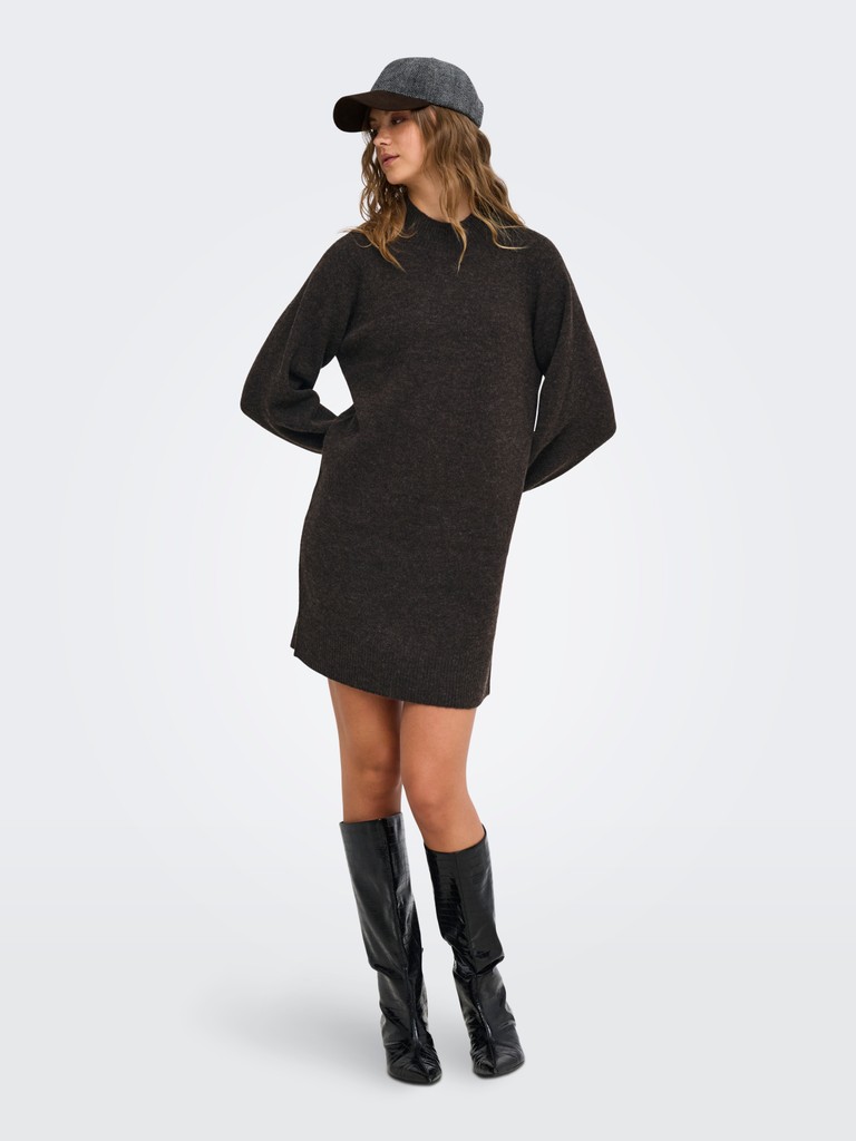 ONLOLIVIA LS HIGH NECK DRESS CC KNT