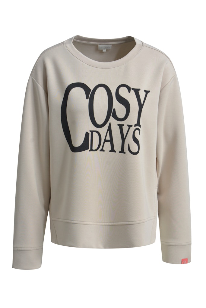 round neck sweatshirt w/ AW & slits 1/1 sleeve round neck sweatshirt w/ AW & slits 1/1 sleeve