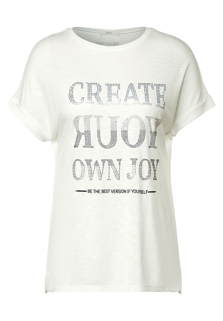 Shirt mit Steinchen Wording Shirt mit Steinchen Wording