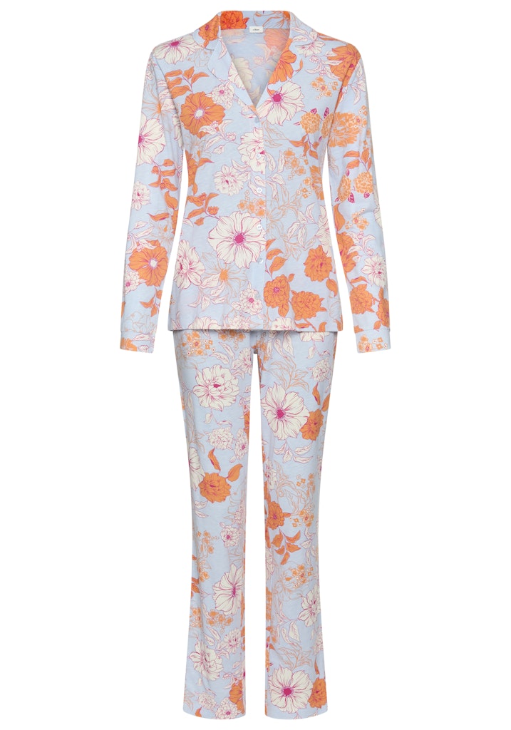 s.Oliver LM s.O flower Classic Pyjama Set