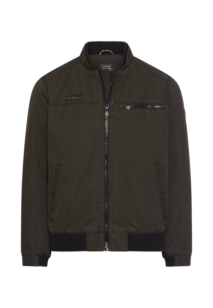 Leichte Bomberjacke mit Strickbund