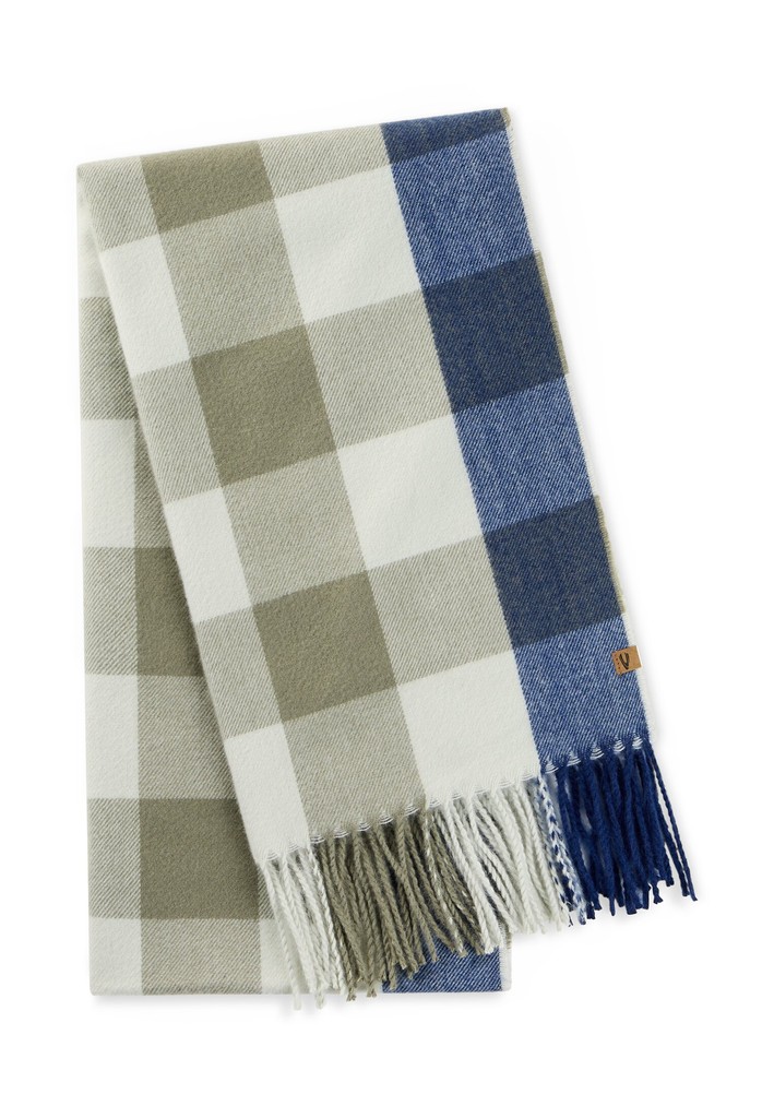 Weicher Schal mit Karo-Muster