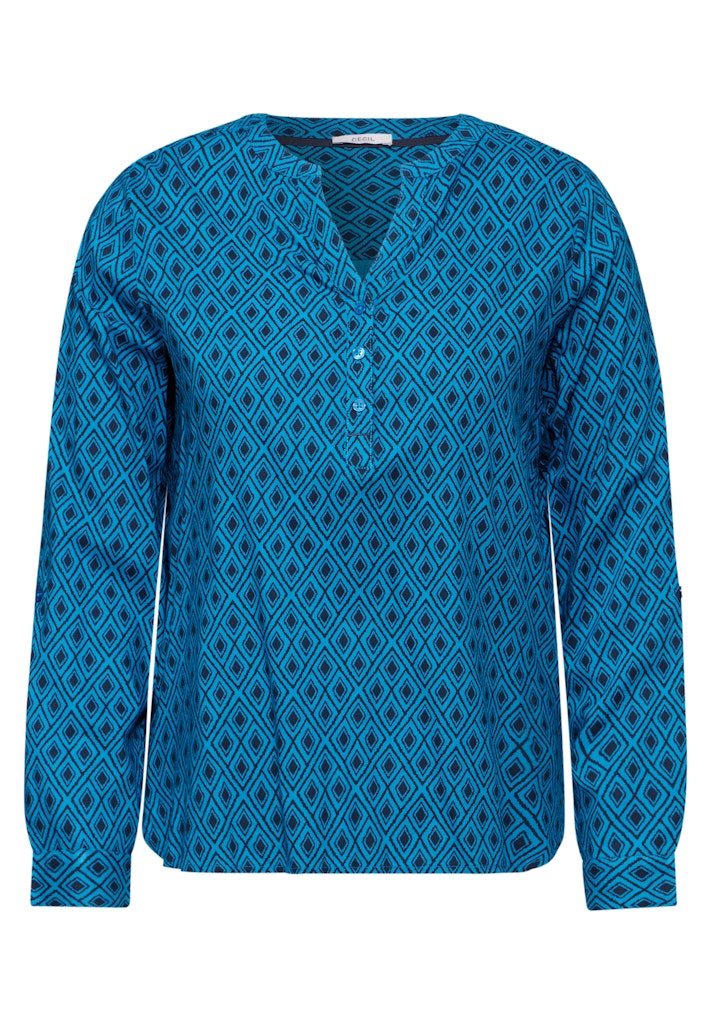 B345119-Minimal Print Blouse