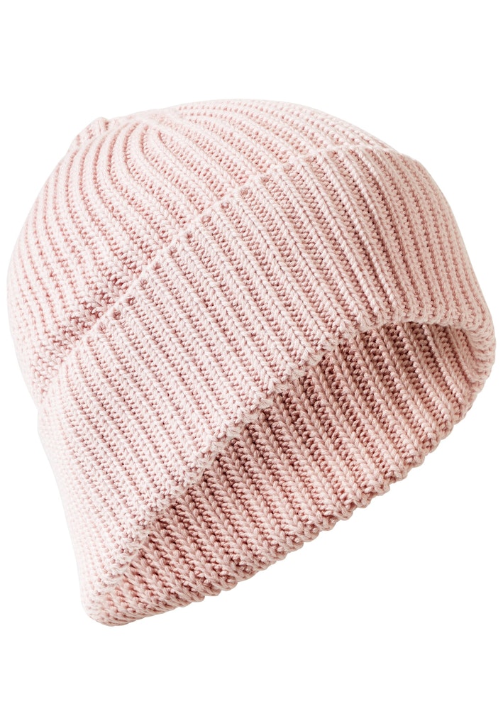 Strick-Beanie aus reiner Baumwolle