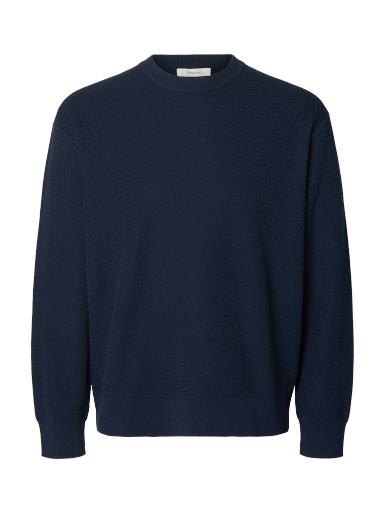 SLMTORN LS STRUCTURE CREW NECK