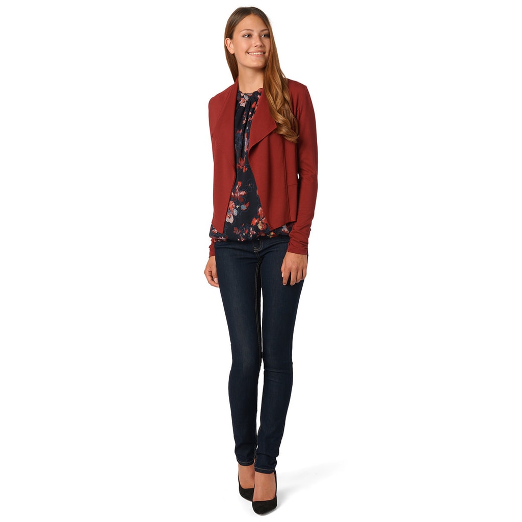 Damen Stoffhose  flared mit Gürtel