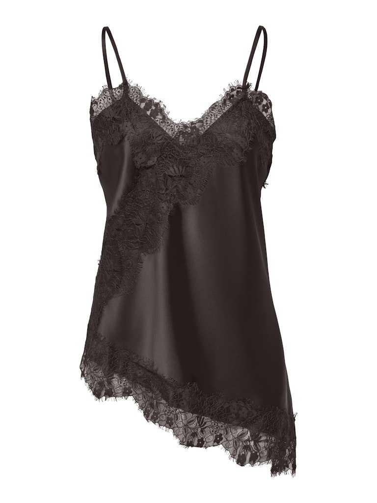 ONLINDONA STRAP SATIN LACE TOP WVN