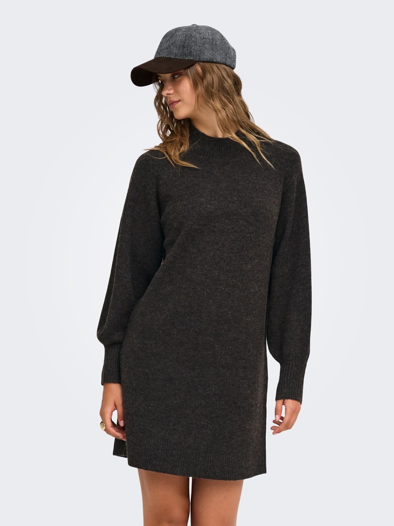 ONLOLIVIA LS HIGH NECK DRESS CC KNT