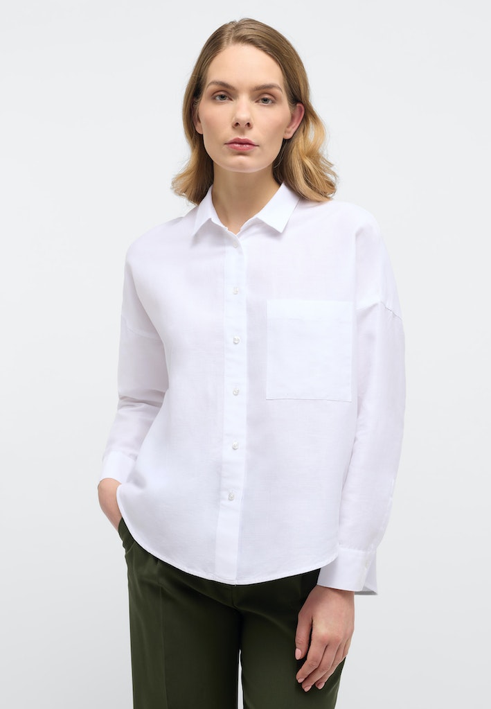 Linen Shirt Bluse Leinen Langarm Linen Shirt Bluse Leinen Langarm