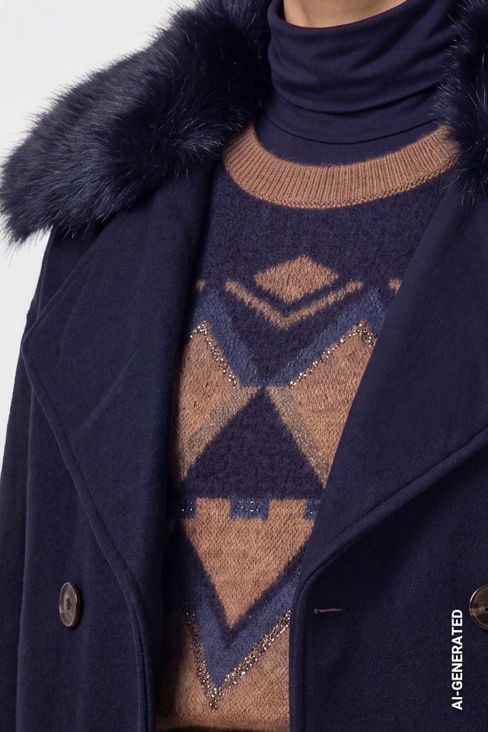 Jacke mit Wolloptik