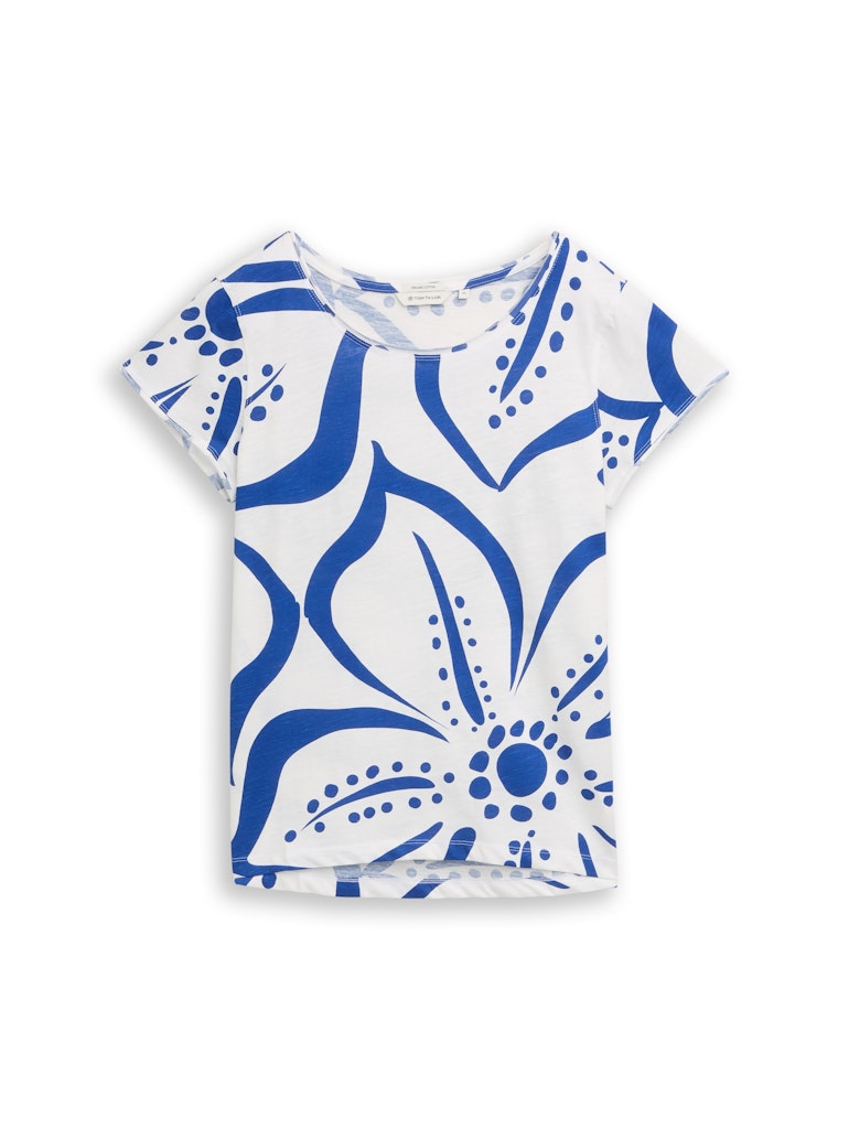 1050423-T-shirt slub jersey wide crew