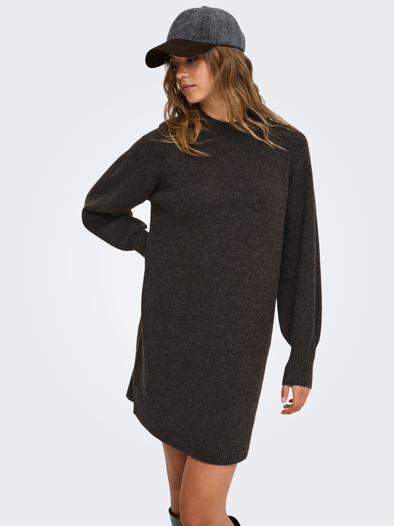 ONLOLIVIA LS HIGH NECK DRESS CC KNT