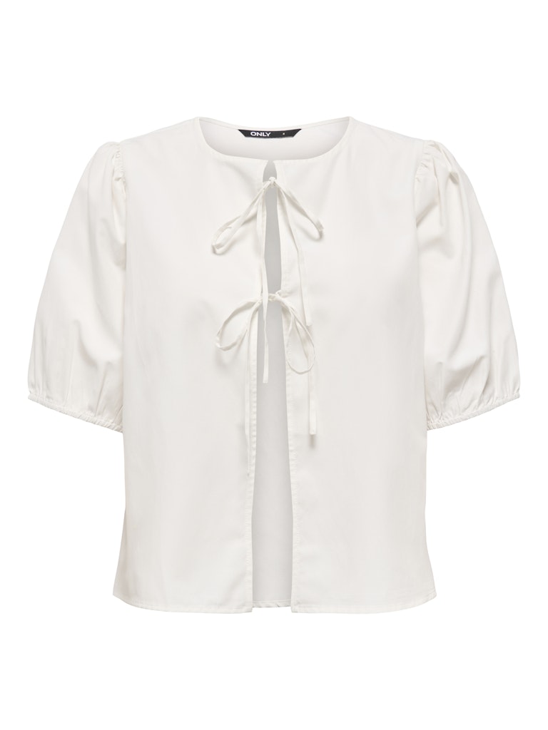 ONLJENNA S/S TIE 2-WAY TOP WVN NOOS