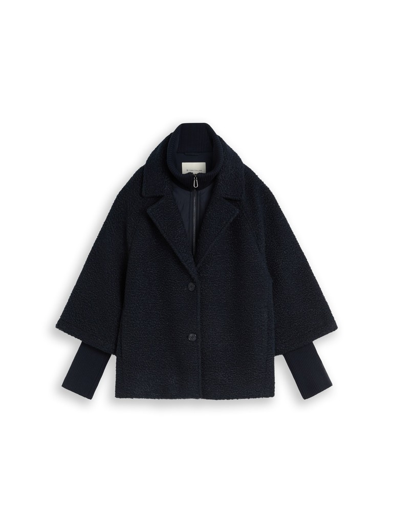 Cosy Cape Jacke im 2-in-1-Look