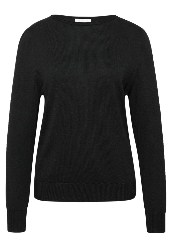 Pullover mit Raffung am Ärmel