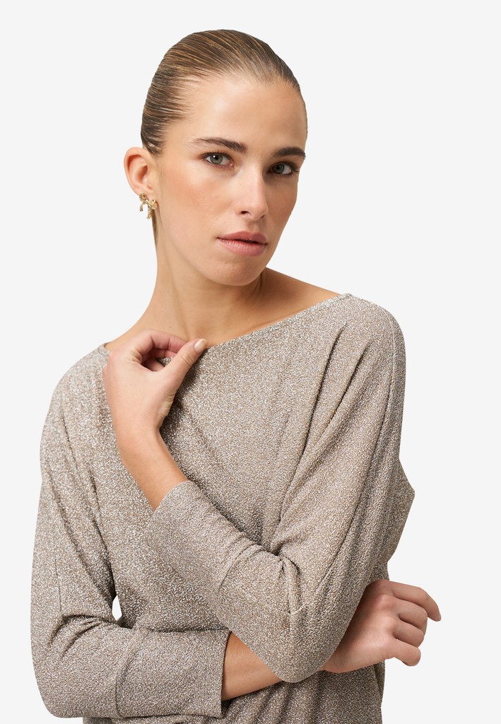 Damen Shirt 3/4 Arm mit Glitzer
