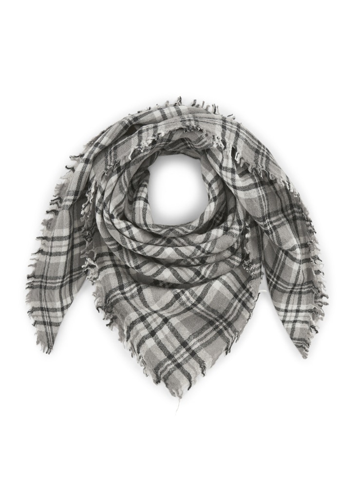 Tuch aus hochwertiger Wolle mit Karomuster Tuch aus hochwertiger Wolle mit Karomuster