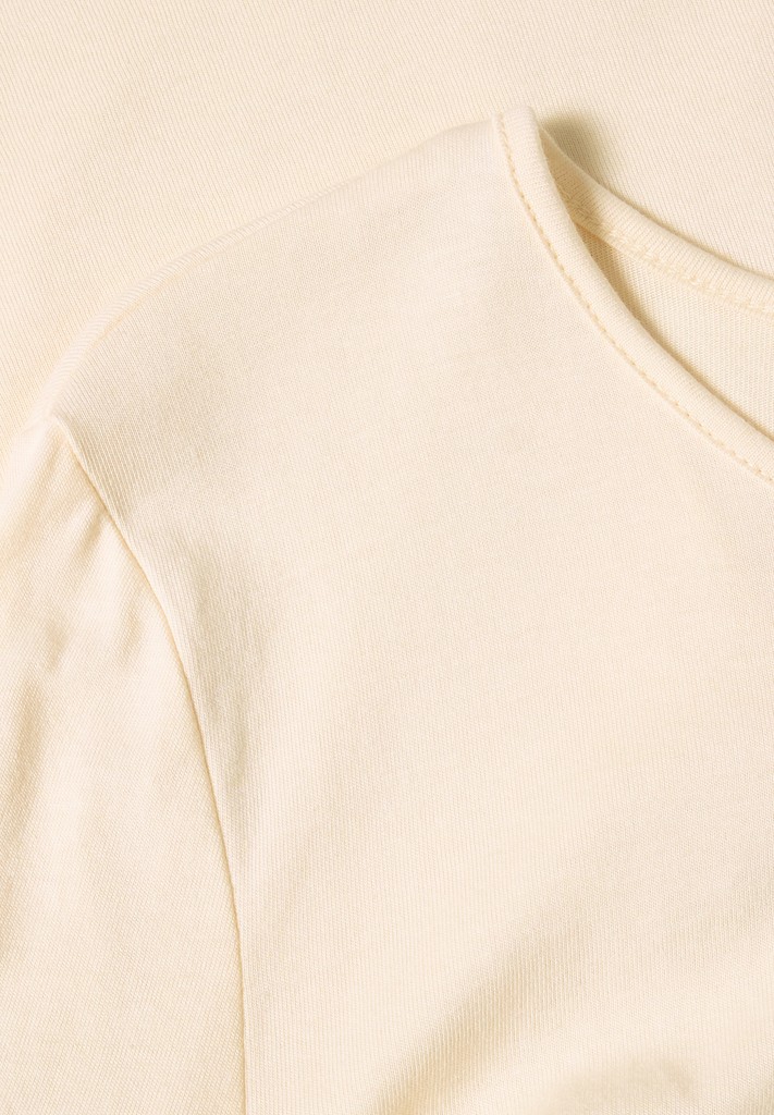Langarm Shirt mit Rundhals und Spitze