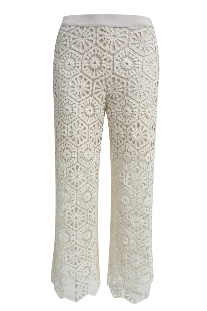 Cropped Crochet Pants