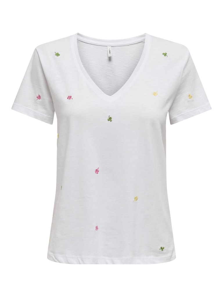 ONLKETTY LIFE S/S V-NECK TOP BOX JRS