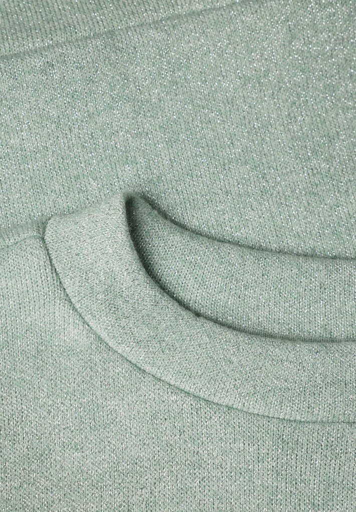 3/4-Arm Shirt im Strick-Look mit Glitzer