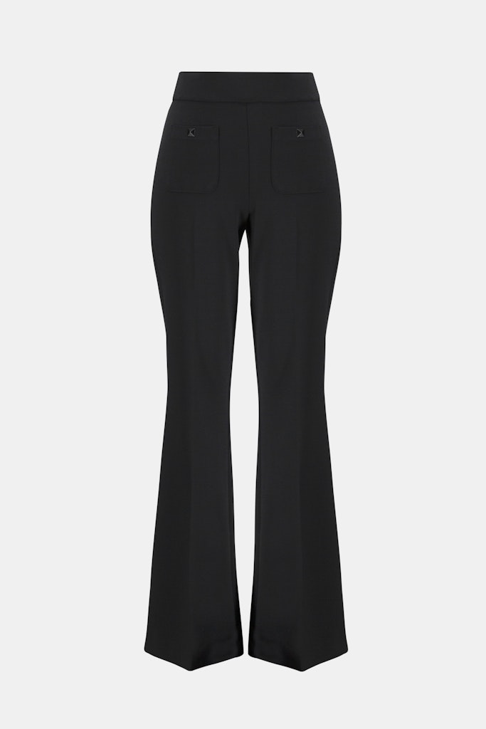 Ausgestellte Schlupfhose aus Heavy Jersey
