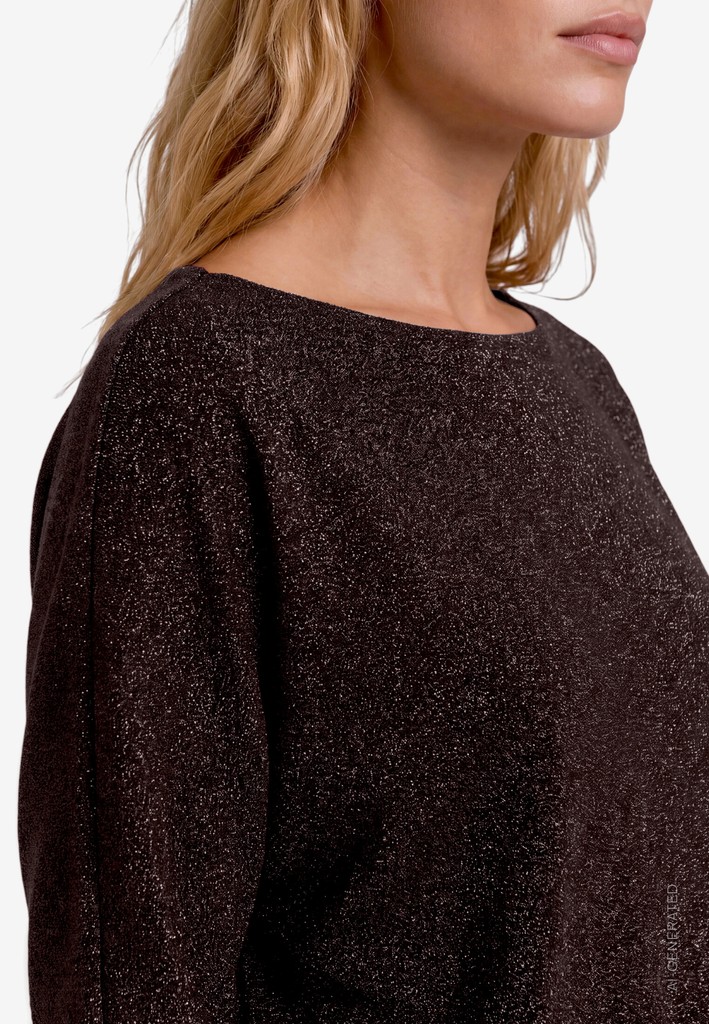 Damen Shirt 3/4 Arm mit Glitzer