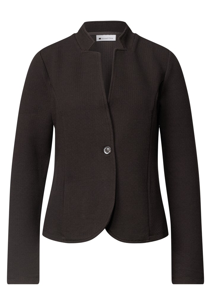 Blazer aus Jersey mit Struktur