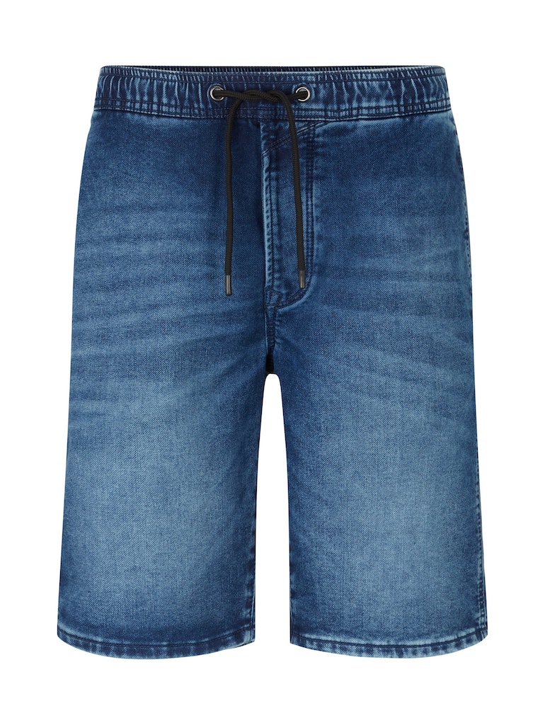 Denim Shorts mit elastischem Bund