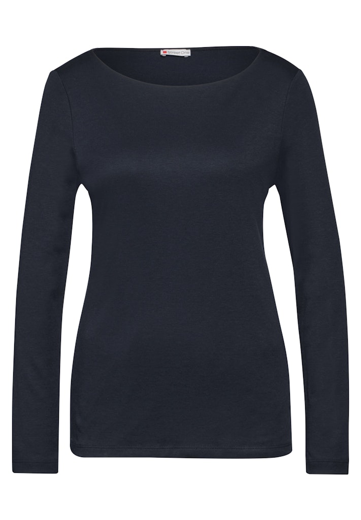 Shirt mit U-Boot-Ausschnitt Shirt mit U-Boot-Ausschnitt